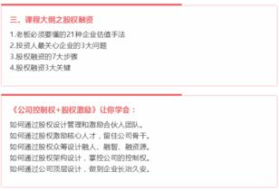4月13 14日 公司控制權 股權激勵 兩天精品課